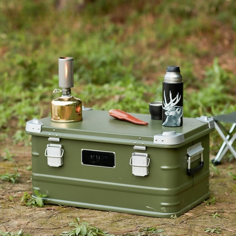 47L Aluminum Alloy Outdoor Camping Storage Box