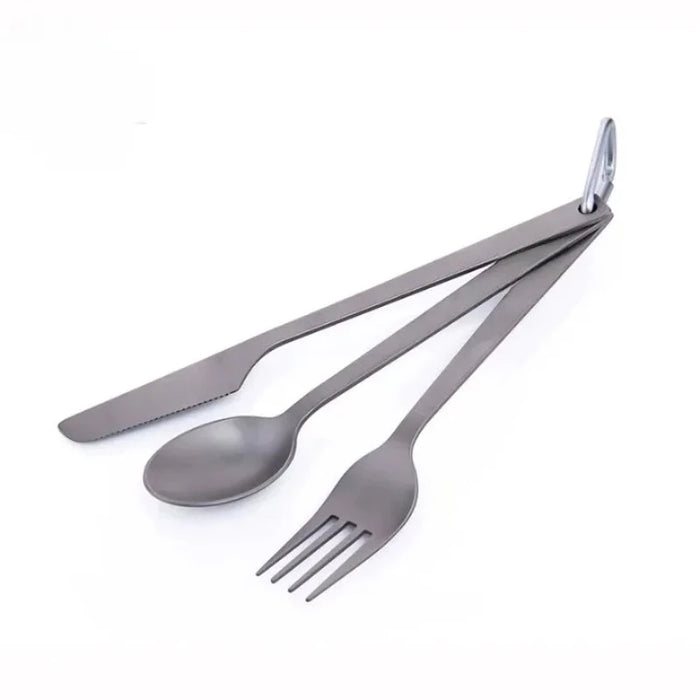 Titanium Fork Knife Set