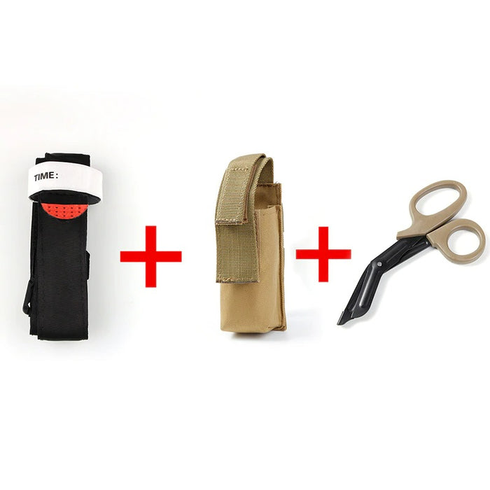 Tactical Survival Kit With Tourniquet And Scissors