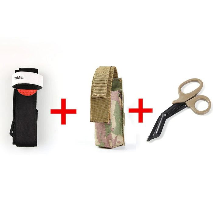 Tactical Survival Kit With Tourniquet And Scissors