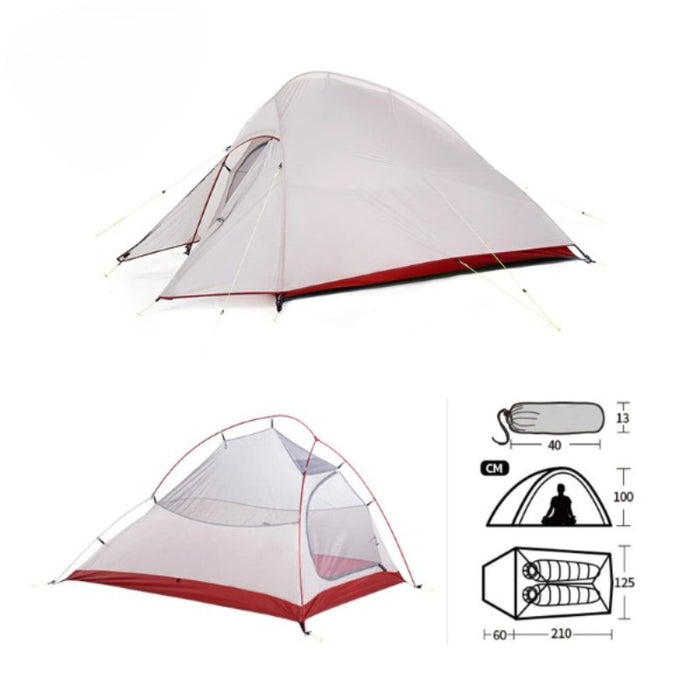 Waterproof 3 Person Ultralight Nylon Camping Tent