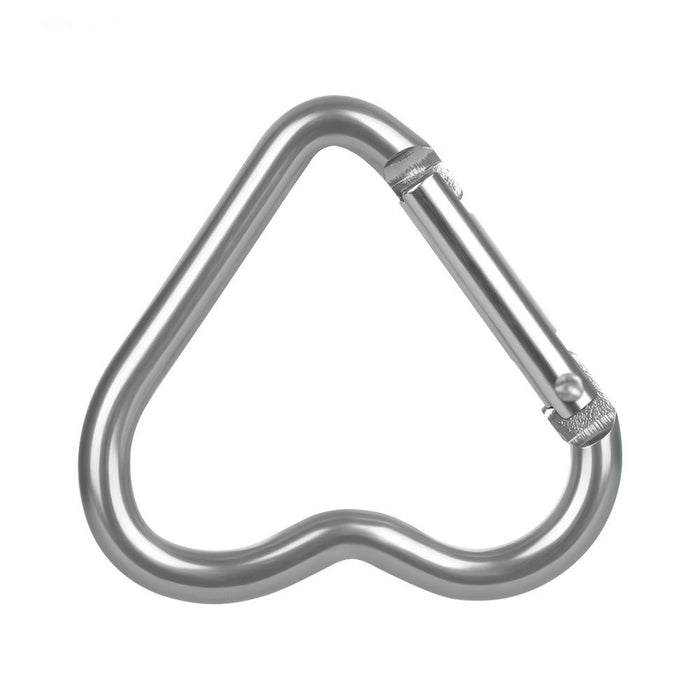 Heart-Shaped Aluminium Key Chain Clip