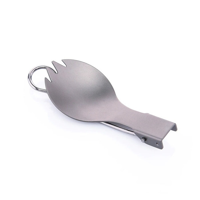 Titanium Two In One Spoon For Camping And Picnic