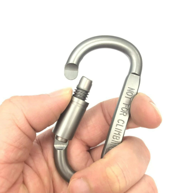Survival D-Ring Locking Carabiner Clip