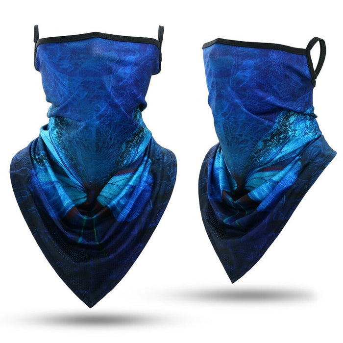 Summer Bandana Triangle Face Mask With Hanging Ears