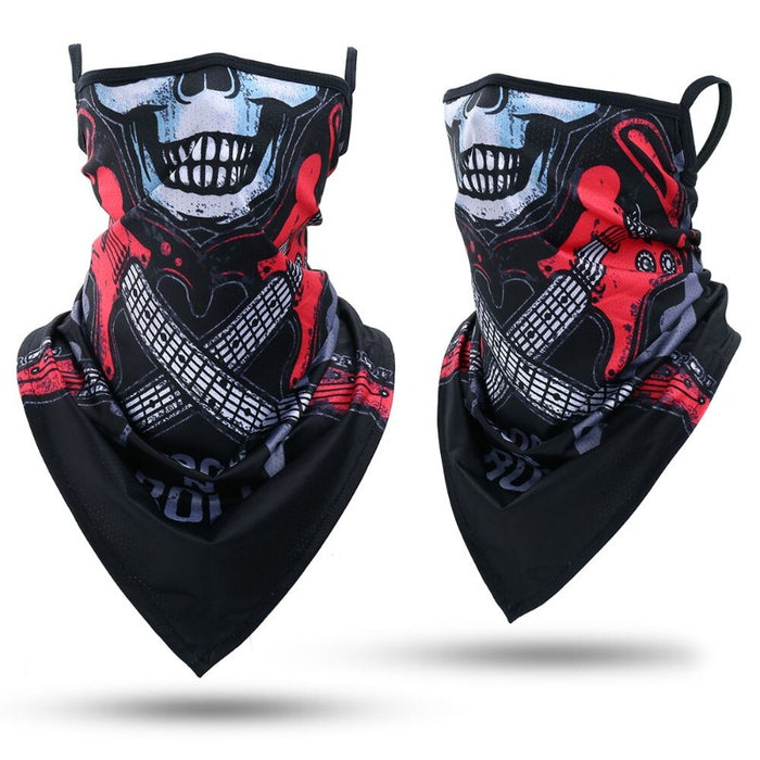 Summer Bandana Triangle Face Mask With Hanging Ears