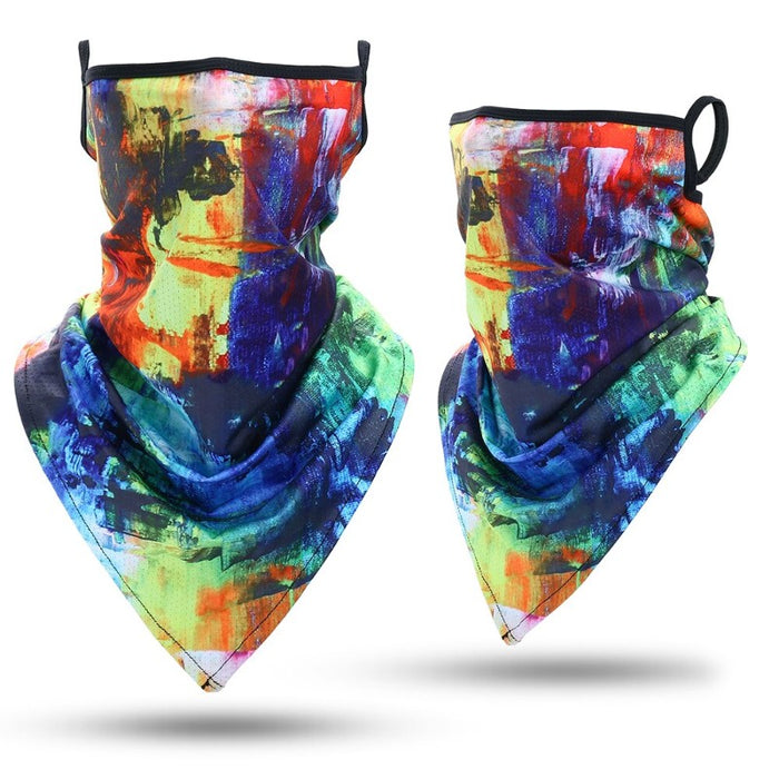 Outdoor Bandana Triangle Face Mask With Hanging Ears