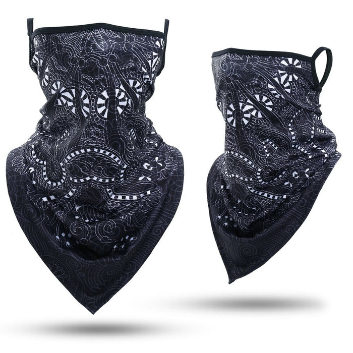 Outdoor Bandana Triangle Face Mask With Hanging Ears