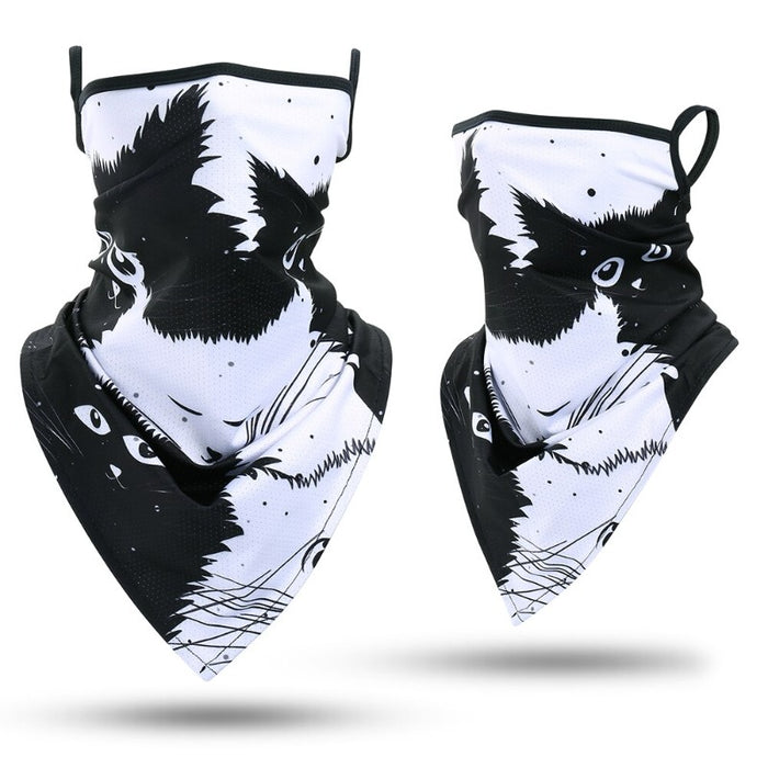 Outdoor Bandana Triangle Face Mask With Hanging Ears