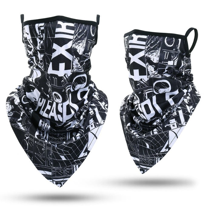 Outdoor Bandana Triangle Face Mask With Hanging Ears