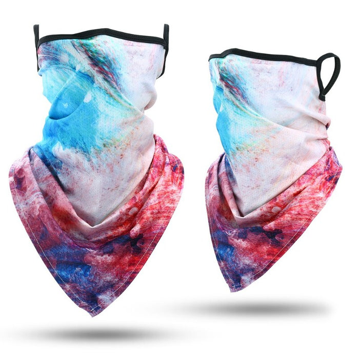 Outdoor Bandana Triangle Face Mask With Hanging Ears