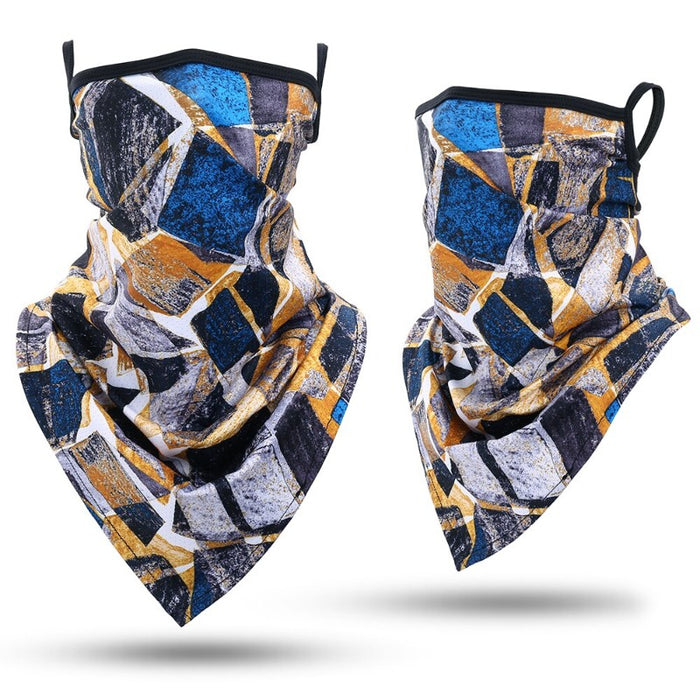 Summer Bandana Triangle Face Mask With Hanging Ears