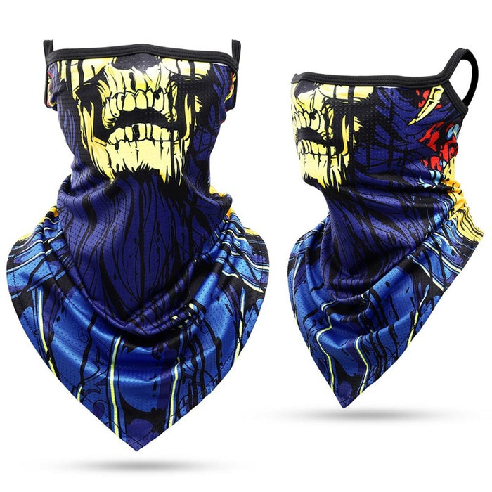 Summer Bandana Triangle Face Mask With Hanging Ears