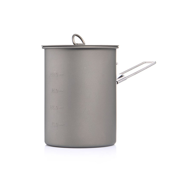 Titanium Pot With Handle For Picnic