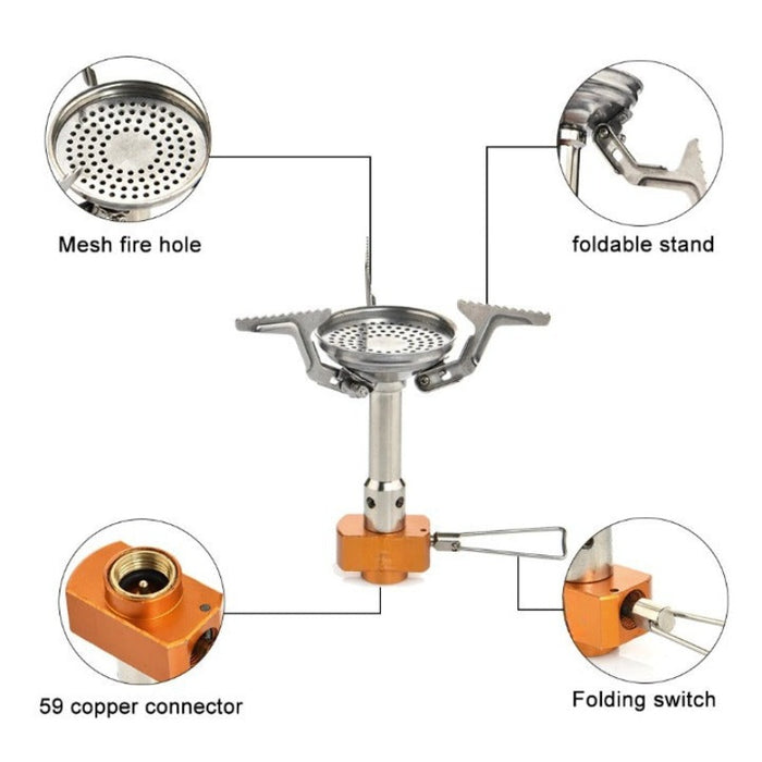 Portable Gas Burner For Camping And Picnic