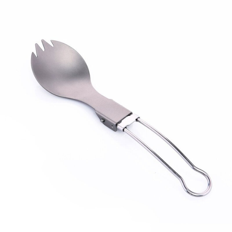 Tableware Titanium Foldable Spoon