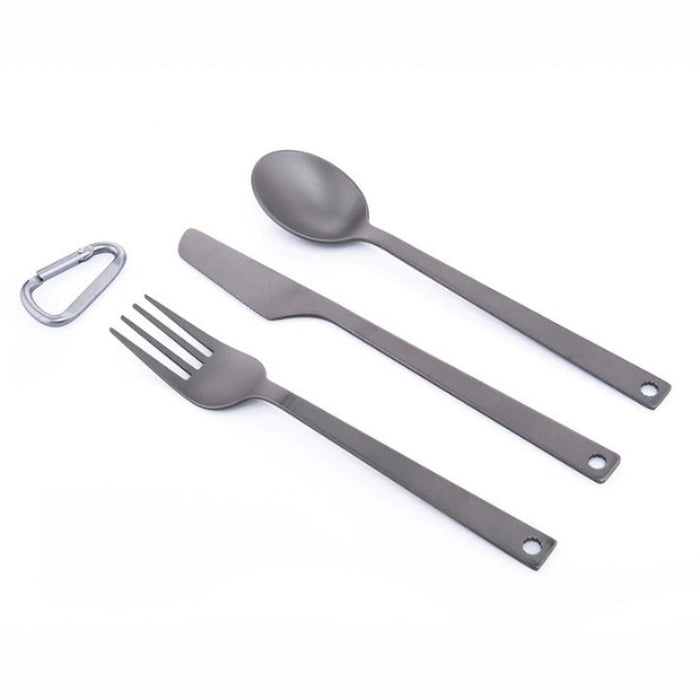 Titanium Spoon Fork And Knife For Camping